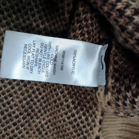 89th+Madison Women's Leopard Print Cowl Neck Sweater Size Medium - Picture 7 of 15